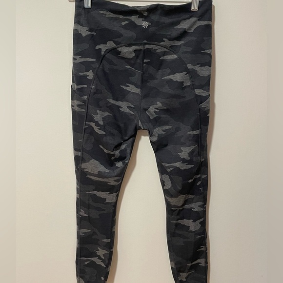Athleta Ultimate Stash Pocket 7/8 Camouflage Leggings Heather Green Women’s S - Picture 2 of 8